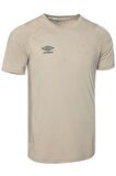 Umbro Erkek Gri Bej T-Shirt Tf-0167 Kısa Kol Spor Tişört Tf-0167