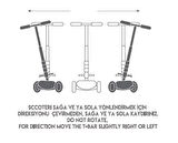 Rookie 3 Tekerlekli Led Işıklı Scooter Pembe