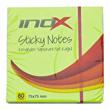 İnox Postit 75X75 80 Yaprak Fosforlu Yeşil - 3 adet