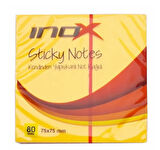 İnox Postit 75X75 80 Yaprak Fosforlu Turuncu - 3 adet