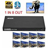 Nova HDMI 1-8 Splitter 1 Giriş 8 Çıkış