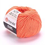 YarnArt Jeans El Örgü İpliği - 23 Turuncu