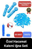 Tüm Kalemlerle Uyumlu Şeker Parmak Delme 50 Adet Özel Hacamat Kalemi Iğne Seti-1 Kutu