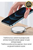 Modern Kablosuz Mıktanıslı Wireless iPhone 11 12 13 14 15 Süper Hızlı 15W Magsafe Şarj Aleti