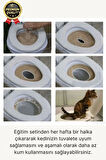 Kolay Kullanım Hijyenik Pratik Kum Kabı Yavru Yetişkin Kedi Wc Tuvalet Alıştırma Klozet Eğitim Seti