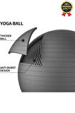 Premium Mini Gymball 20cm Jimnastik Denge Fitness Spor Şişirme Pompası Hediyeli Pembe Pilates Topu