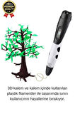 Çok Amaçlı Eğlence Hobi ABS Plastik Filament 3D Çocuk Renkli Üç Boyutlu Çizim Yazıcı Kalem Printer
