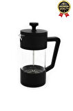 Premium Kalite Dayanıklı Isıyı Koruyan Filtre Kahve Bitki Çayı Demleme Siyah French Press 200 ml