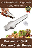 Çok Fonksiyonlu Ergonomik Kaymaz Paslanmaz Çelik Kabuk Kırma Açma Aleti Metal Kestane Çizici Pense