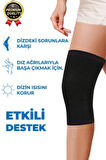 Premium Seri Konforlu Maksimum Koruma Ortopedik Çift Taraflı Elastik Örme Likralı Spor Dizlik Unisex