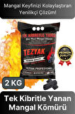 Özel Üretim Pratik Kullanımlı Piknik Odun Çıra Gerektirmeyen Tek Kibritle Yanan Mangal Kömürü 2 KG