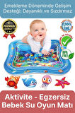 Premium Bebek Oyuncağı Eğlenceli Karın Üstü Aktivite Egzersiz BPA İçermez Emekleme Su Oyun Matı