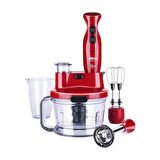 Stilevs Mago Pro 1500 W Set Mikser Kırmızı