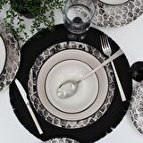 Snake 18 Parça Yemek Takımı Siyah