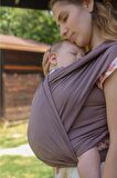 Esnek Wrap Sling, Kanguru-Vizon,Taupe