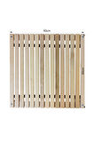 Exent Ahşap, balkon bahçe plaj piknik sehpası, mini masa-60x60 yükseklik: 50 cm