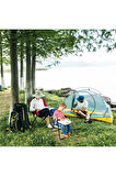 EXENT 2-6 Yaş LÜX Çocuk Piknik Sandalyesi-Mini Kamp Sandalyesi-MAVİ