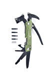 Kamp Seti, Kamp Baltası, Kamp Bıçağı, Çok Amaçlı El Aleti, Çok Amaçlı Çekiç, Multi Tool - 4 parça