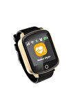 Tsmart Twatch Suya Dayanıklı Akıllı Yetişkin Alzheimer GPS Takip Saati Gold