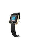 Tsmart Twatch Suya Dayanıklı Akıllı Yetişkin Alzheimer GPS Takip Saati Gold
