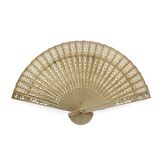 12 Adet 33cm Ahşap Bambu Yelpaze