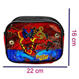 Gen-Of 2 Bölmeli Spider Man Okul Sırt Çantası Ve Beslenme Çantası Kırmızı KOD:1309