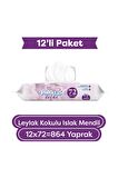 Paddlers Leylak Kokulu Islak Mendil 12x72 li Koli (864 Yaprak)