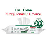 Easy Clean Beyaz Sabun Katkılı Yüzey Temizlik Havlusu 2x100 (200 Yaprak)