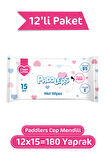 Paddlers Cep Mendili 12x15 (180 Yaprak)