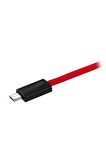 MF Product Jettpower 0047 Metal Başlıklı Örgülü 3A Micro Usb Hızlı Şarj Kablosu 20 cm Kırmızı