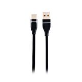 MF Product Jettpower 0060 Metal Başlıklı Örgülü 3 in 1 Hızlı Şarj Kablosu 1.2 m Siyah