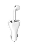 MF Product Jettpower 0180 Araç Şarjı & Mono Bluetooth Kulaklık Beyaz