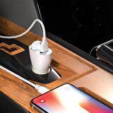 MF Product Jettpower 0180 Araç Şarjı & Mono Bluetooth Kulaklık Beyaz