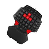 MF Product Strike 0581 Kablolu Yarım Tek El Mini Oyun Klavyesi Siyah