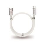 Polosmart PSM67 Type C Mıknatıslı Sarmal Şarj ve Data Kablosu 1 Metre Beyaz