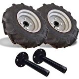 Tekerlek+Aks Takımı 23mm 400/8 Sağ-Sol (Dubleks) Hyundai H75