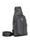 Cambridge Polo Club Suni Deri Bodybag PLEVR50080 Siyah