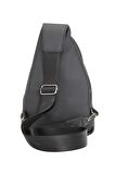Cambridge Polo Club Suni Deri Bodybag PLEVR50080 Siyah