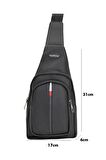 Cambridge Polo Club Suni Deri Bodybag PLEVR50080 Siyah