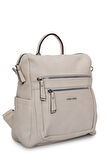 David Jones Çok Bölmeli Fermuarlı Kadın Sırt Çantası DJ257-1