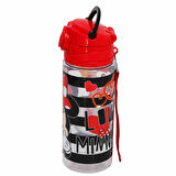 Minnie Mouse Lisanslı Pipetli Plastik Matara 500 ml Kırmızı (OTTO-42514)