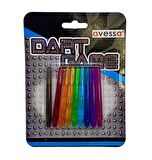 Avessa Shaft-10 Renkli Plastik Dart Oku Shaftı 9lu
