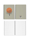 4'lü Spiralli Okul Defteri 60 Yaprak 4'lü Set - A5 Boy Çizgili 15 X 21 Cm Soyut Baskı Set Defter