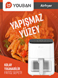 Air Fryer 3.5l Camlı Beyaz Fritöz