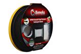 Epdm Kauçuk Kapı Pencere Bandı 7mmx15mmx5mt Siyah