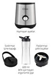 Kiwi KSB-2240 Standlı Paslanmaz Çelik Sporcu Blender