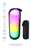 7840 Taşınabilir Rgb Tws Bluetooth Hoparlör / Aux-usb-tf Kart Girişi / Şarj Edilebilir / Kablosuz