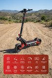 5025-K 1000W Elektrikli Scooter 48V 15.6Ah 50-60 Km Menzil Katlanabilir Çift Süspansiyon Off-Road Lastik