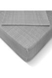 Ranforce 100*200 cm Lastikli Çarşaf Seti Gri-100 x 200