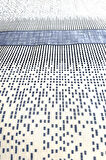 Alla Turca Çift Kişilik Modern Mozaik Desenli Pike – İndigo | 200x240 cm | %100 Pamuk